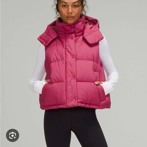 Lululemon Pink Lychee Berry Wunder Puff Crop Vest